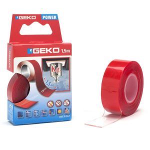 NASTRO BIADESIVO PERMANENTE EXTRA FOTRE - TRASPARENTE - MT. 1,5